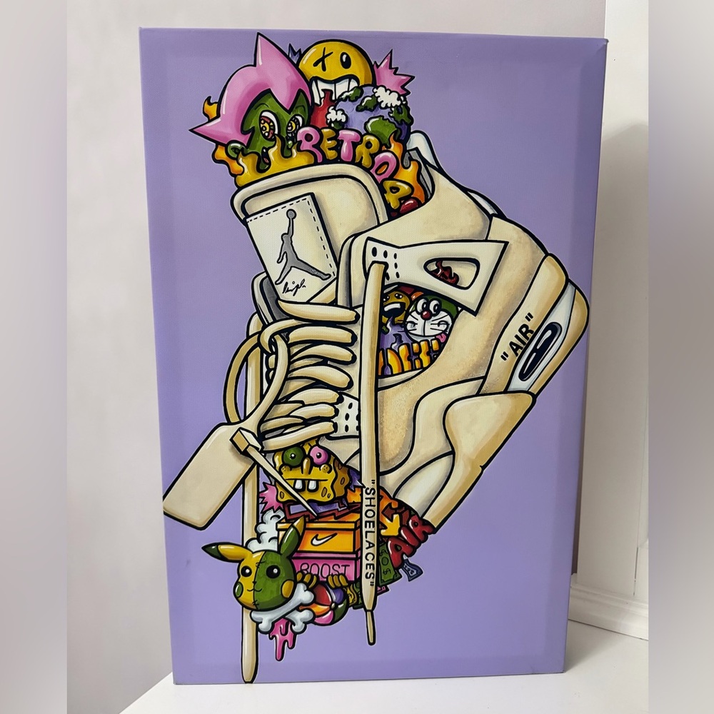 Air Jordan 4 Canvas Art